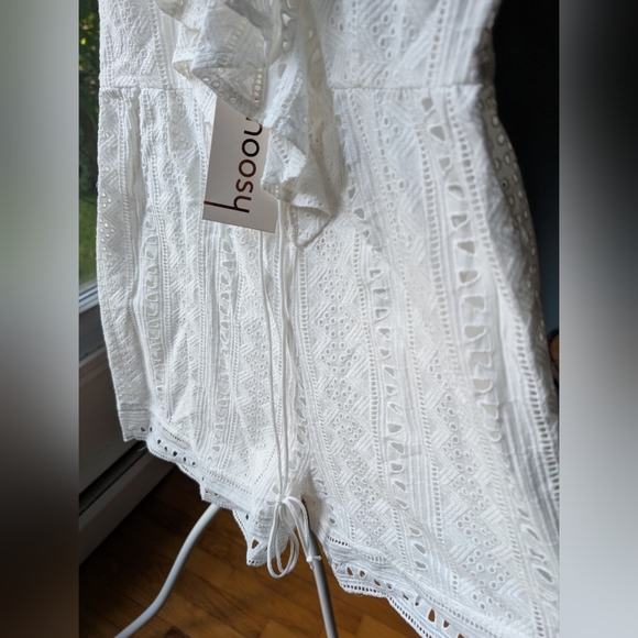 100.Nwt Choosy White Lace Romper - Picture 5 of 7